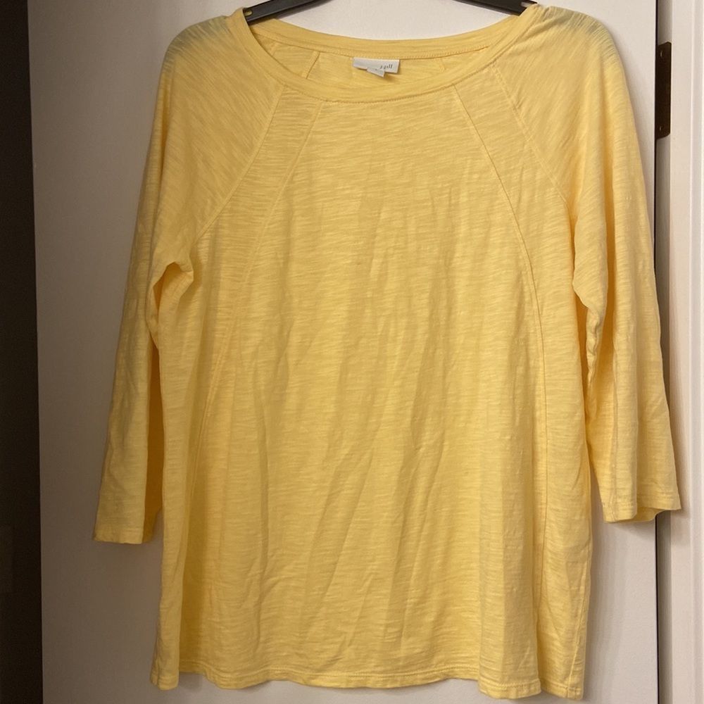 J Jill athletic style yellow top women’s size small